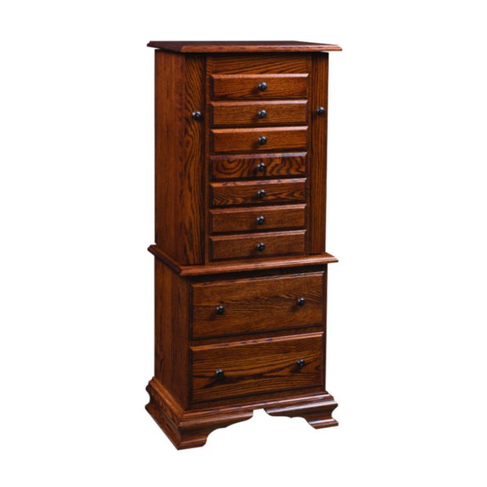 Deluxe Clockbase Jewelry Armoire