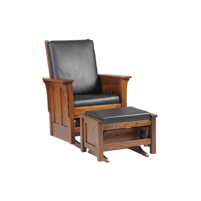 Shaker Glider & Ottoman
