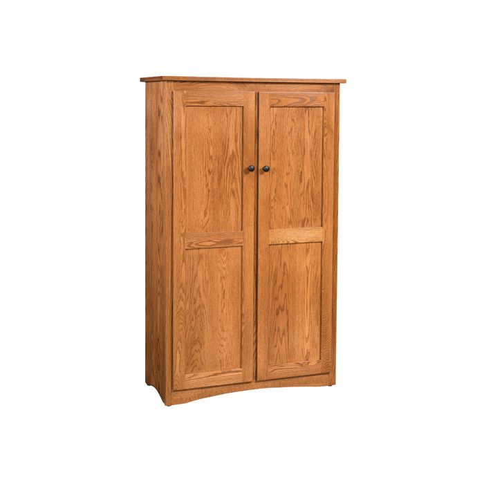 60" Double Door Mission Bookcase