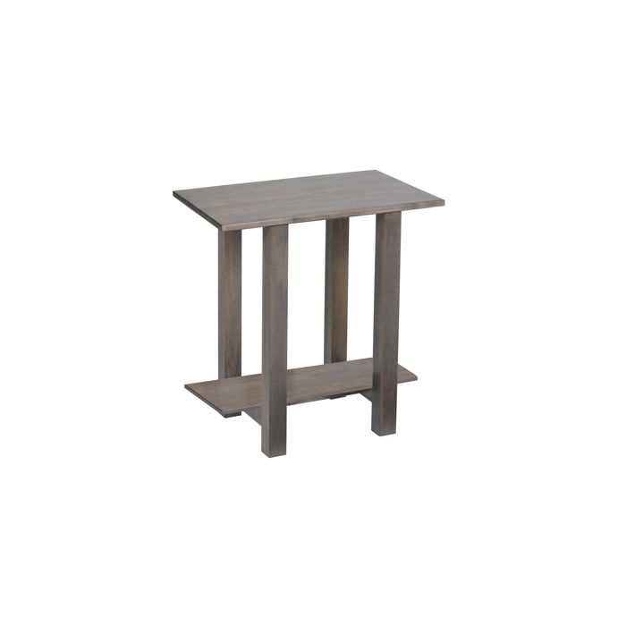 Hilton Chairside Table with Wood Top
