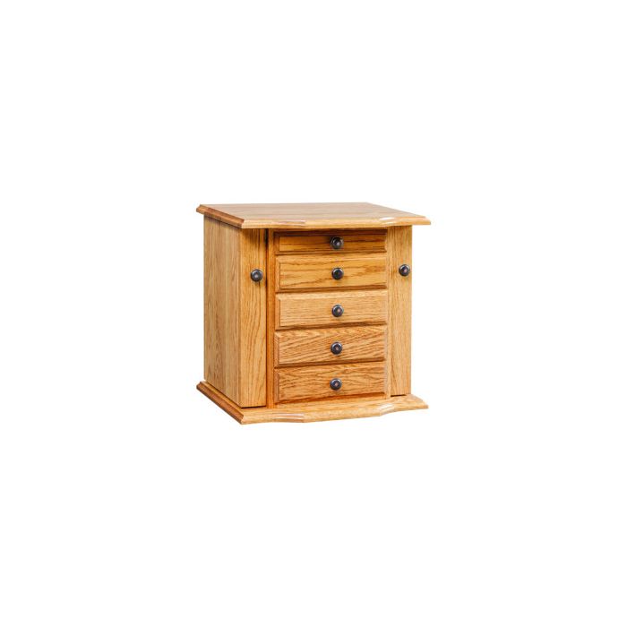 Queen Anne Dresser Top Jewelry Cabinet