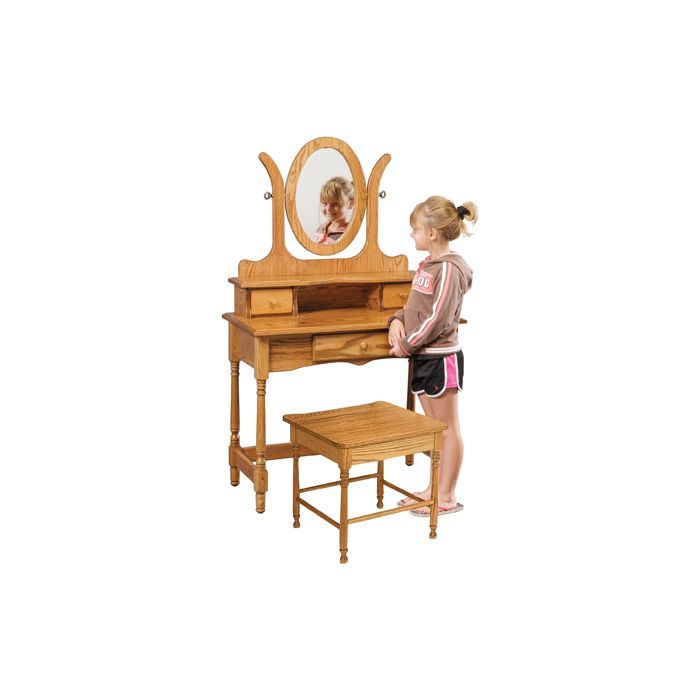 Dressing Vanity W/ Hinge Top Bench