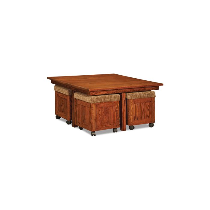 Five Piece Square Table Bench Set