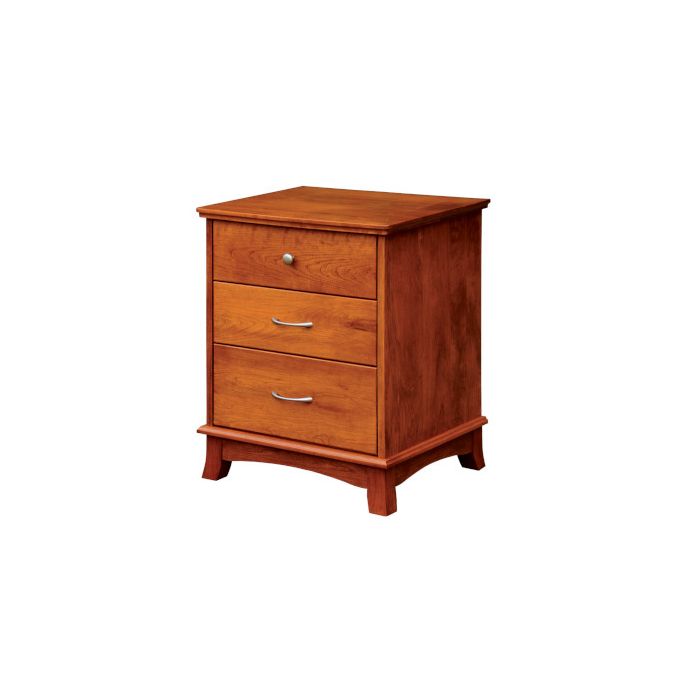 Crescent 3 Drawer Nightstand