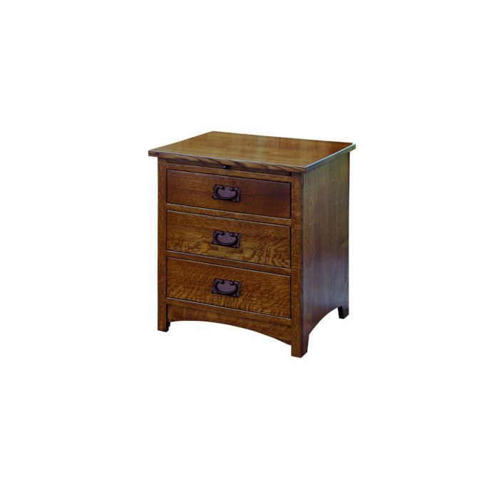 Empire Mission 3 Drawer Nightstand