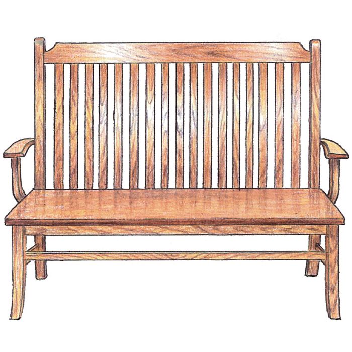 4' 86 Mission 5-Slat Arm & Side Chair