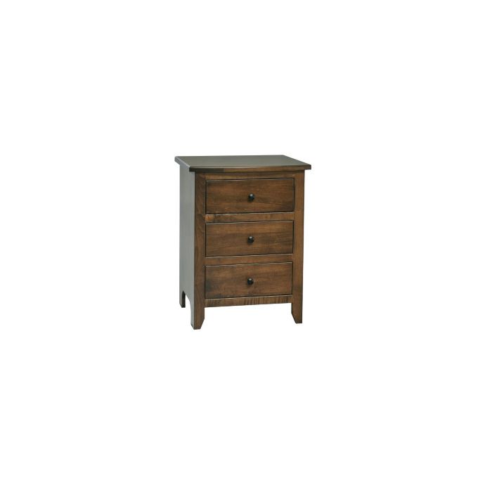 Classic Shaker 3 Drawer Nightstand