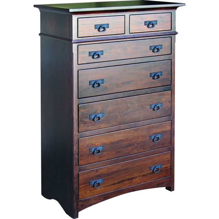 Old World Mission 7 Drawer Chest