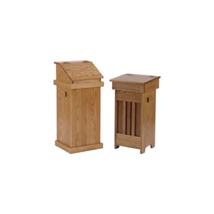 Mission & Hinge Top Trash Bin