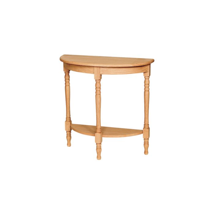 Turned Leg Foyer Table With Shelf