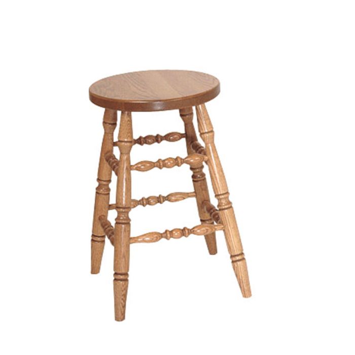 Turned Leg 24" Bar Stool