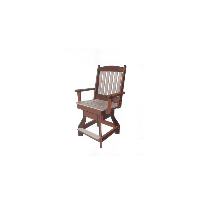 Swivel Counter Arm Chair
