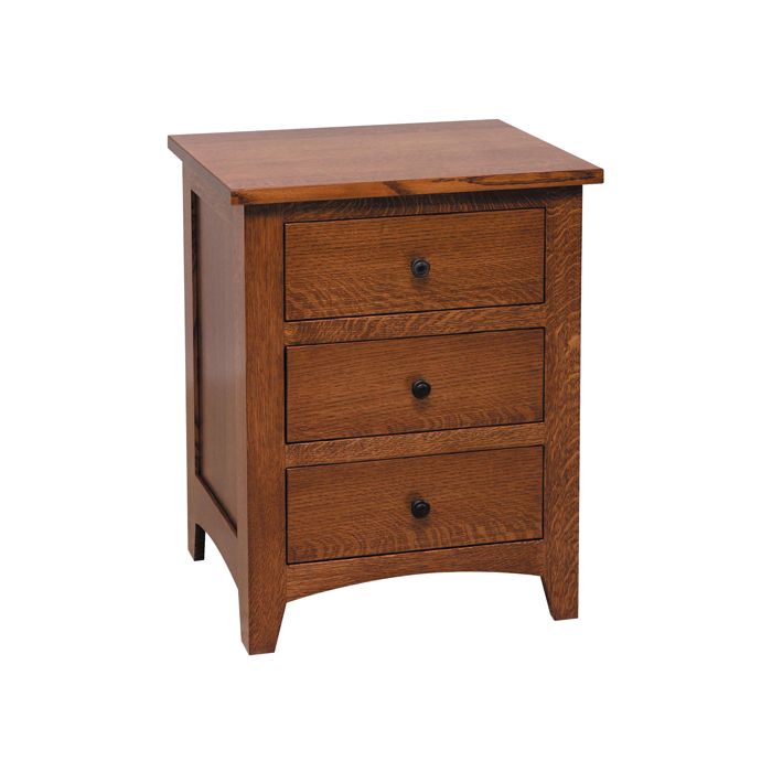 Barrs Mill Mission 3 Drawer Nightstand 