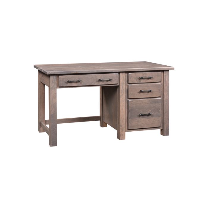 Barn Floor Single Pedestal Desk