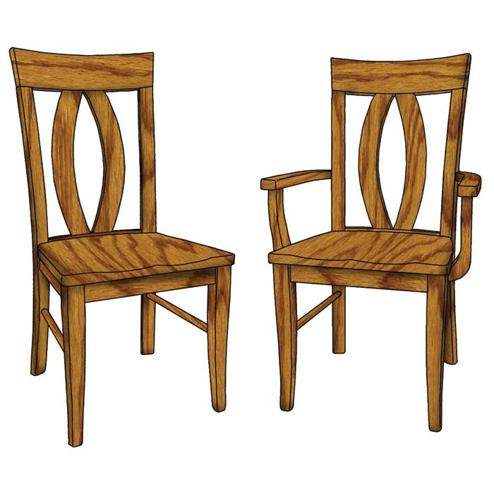 Brookfield Arm & Side Chair (Desk Chair option available)