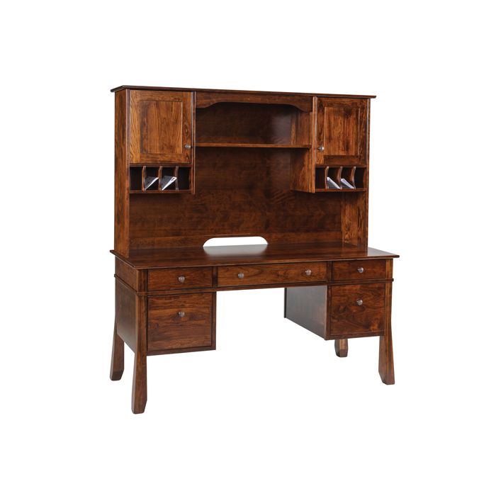 Craftsman Computer Desk & Hutch