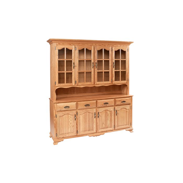 Classic Design 4-Door China Hutch