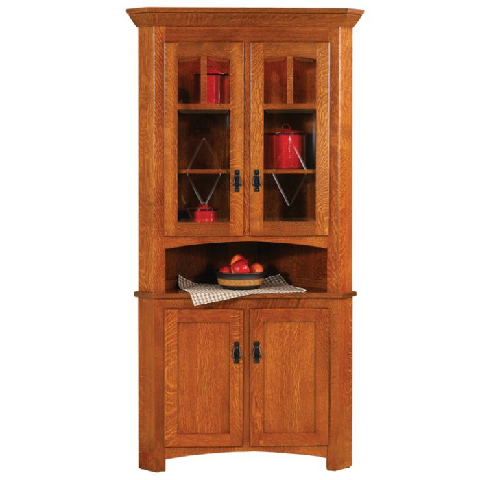Century Mission 30” Corner Hutch