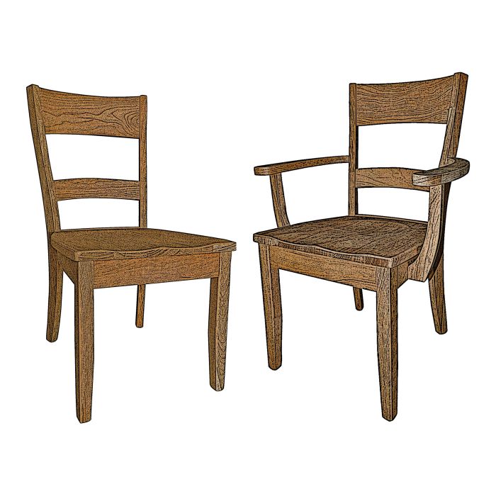 Cody Arm & Side Chair (Desk Chair option available)