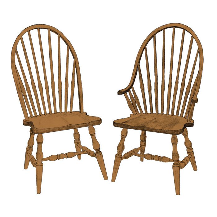 Crawford Arm & Side Chair (Desk Chair option available)