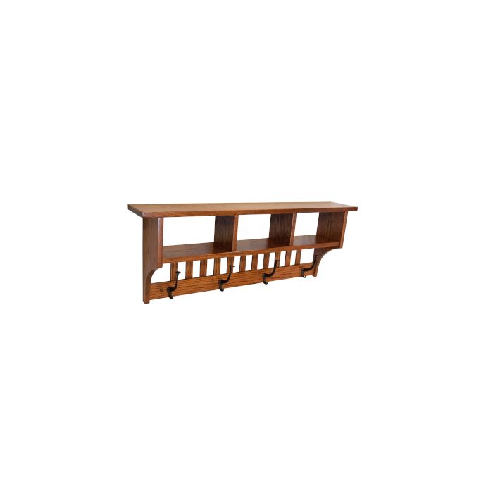 Cubbie Shelf with Hooks