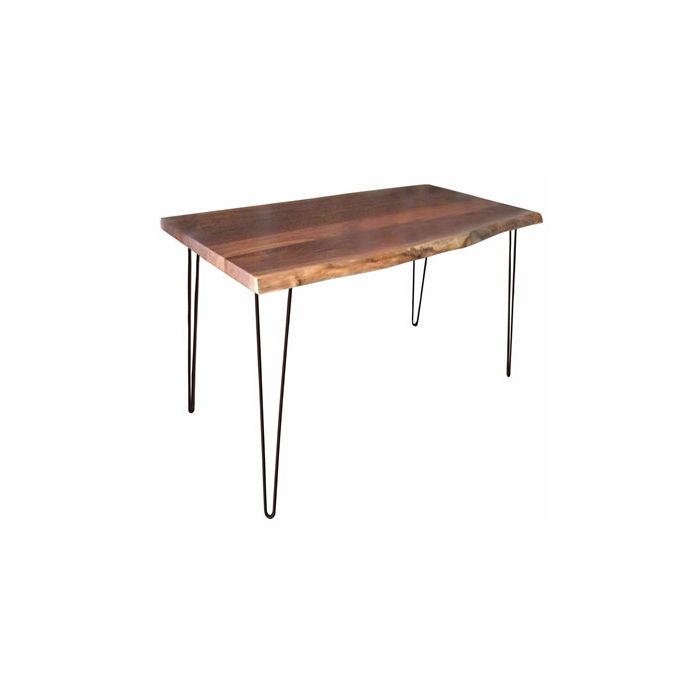 Rustic Dining Table w/Steel Hair Pin Leg