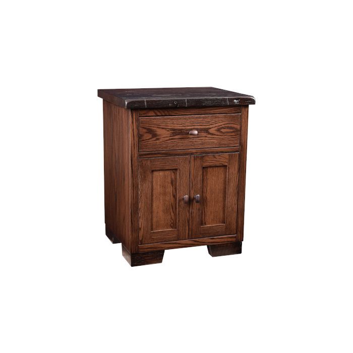 Farmhouse Heritage 1 Drawer 2 Door Nightstand