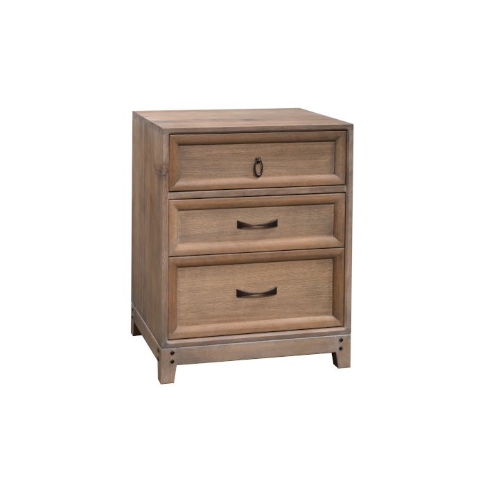 Glendale 3 Drawer Nightstand