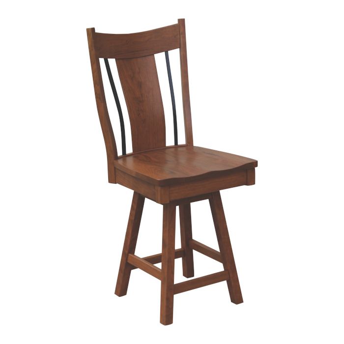 Eagle 24" Swivel Bar Chair with Iron
