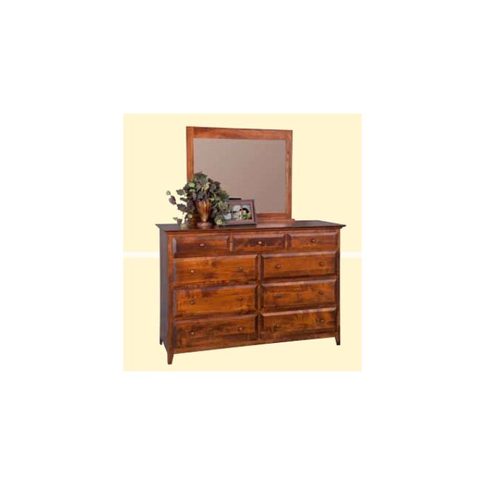 English Shaker Mirror & Dresser