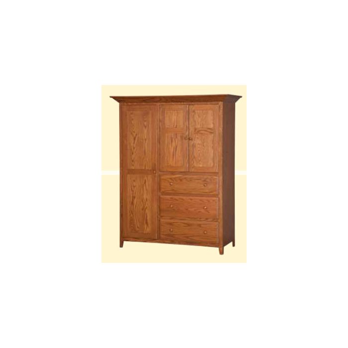 English Shaker 3-Drawer Chifforobe