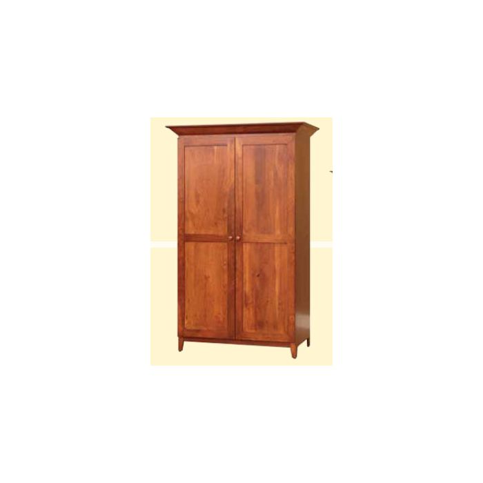 English Shaker Armoire with Hidden Drawers