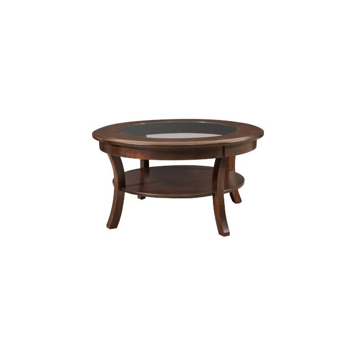 Sierra Round Glass-Top Coffee Table