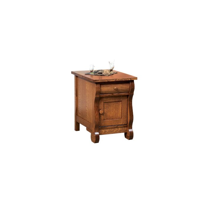 Old Classic Sleigh Enclosed End Table