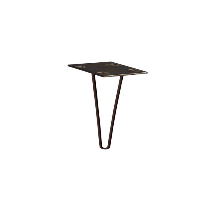 Rustic Dining Table w/Steel Hair Pin Leg