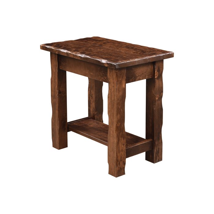 Hand Hewn Chairside Table
