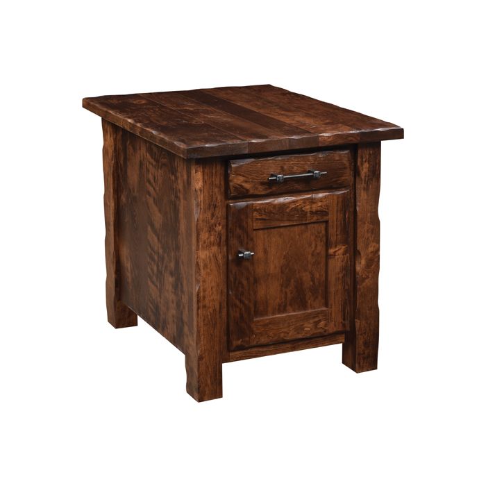 Hand Hewn End Table