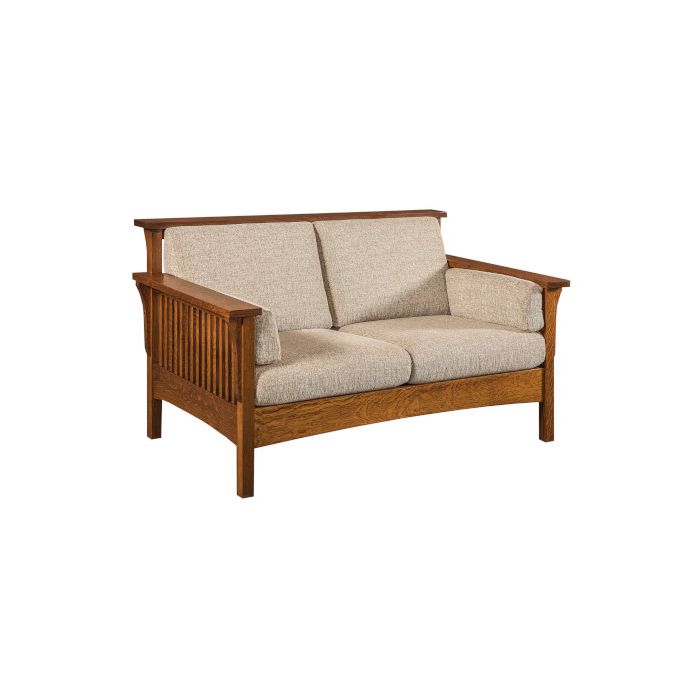 Highback Slat Loveseat