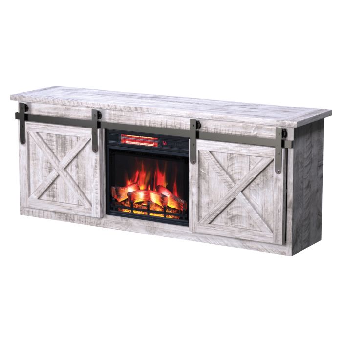 Houston Media Console W/ Fireplace