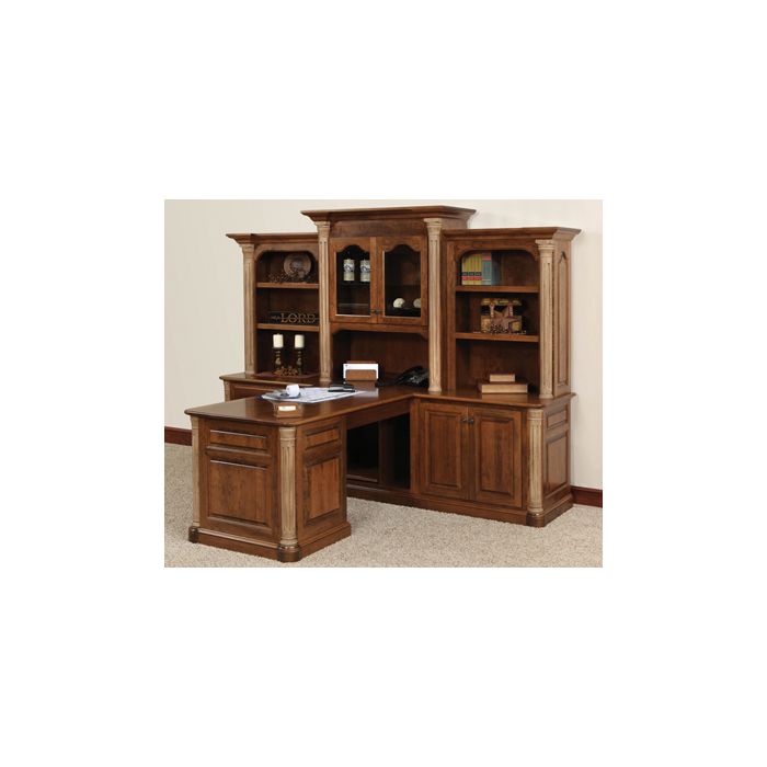 Jefferson Partner Desk & 3-Piece Hutch
