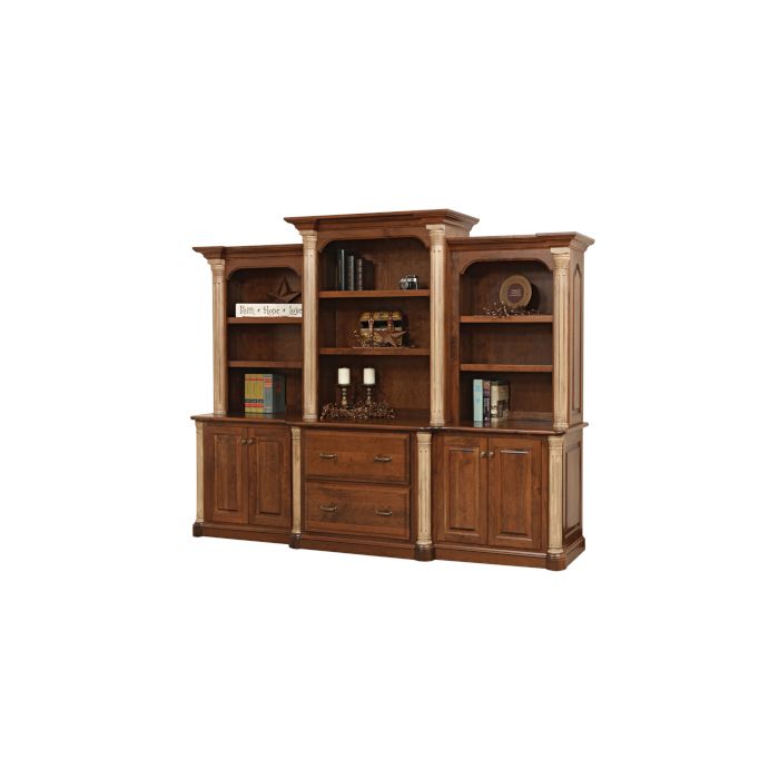 Jefferson 98" Base Desk & 3-Piece Hutch