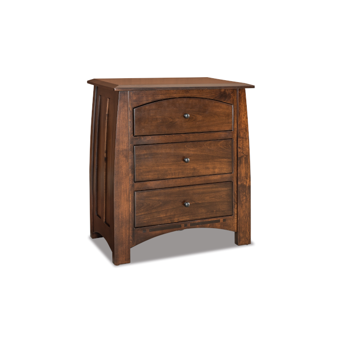 Boulder Creek 3 Drawer Nightstand