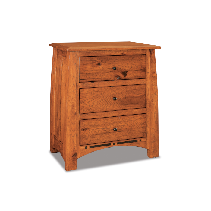 Boulder Creek 3 Drawer Nightstand