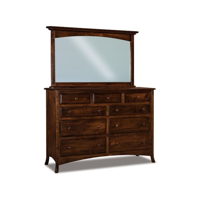 Carlisle 9 Drawer Mule Dresser & Mirror