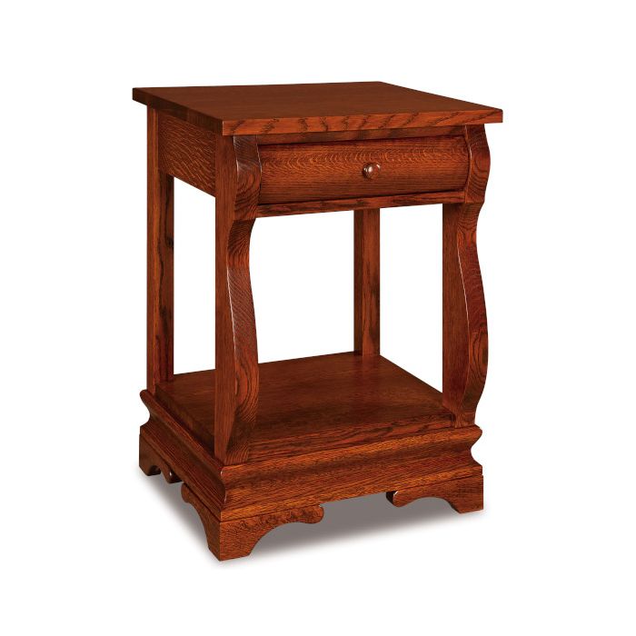 Chippewa Sleigh 1 Drawer Nightstand