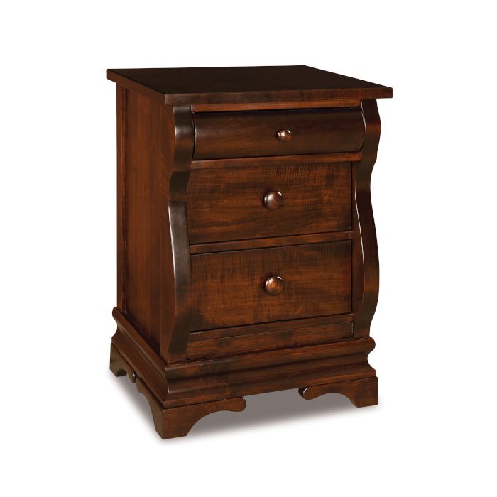 Chippewa Sleigh 3 Drawer Nightstand