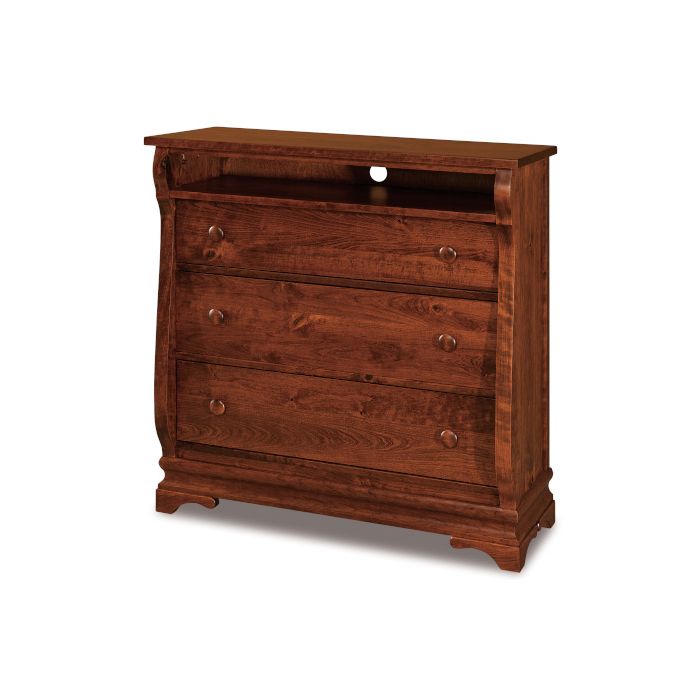 Chippewa Sleigh 3 Drawer Media Chest