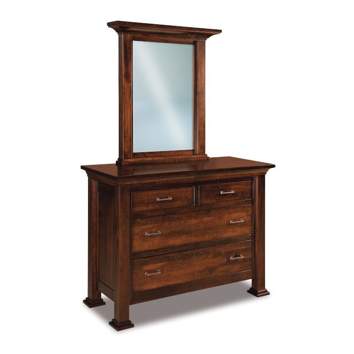 Empire 4 Drawer Dresser & Mirror