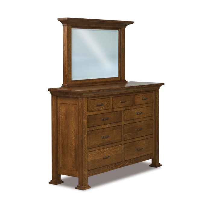 Empire 9 Drawer Dresser & Mirror
