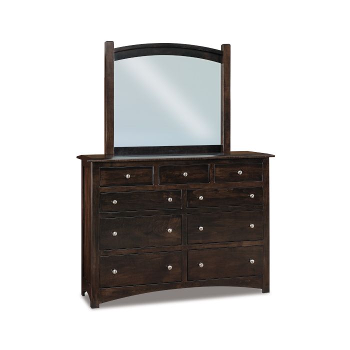 Finland 9 Drawer Dresser & Mirror